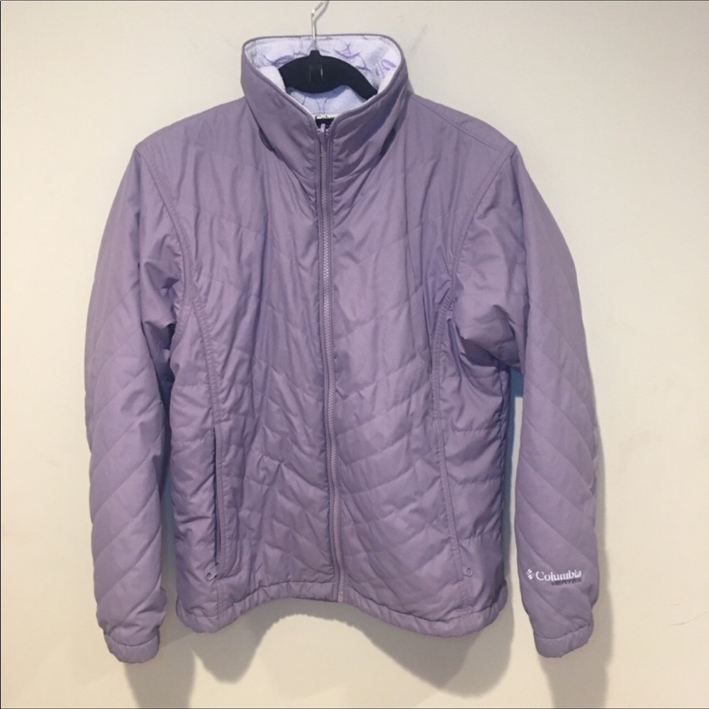 Columbia Vortex Jacket Fleece Lined Medium Purple